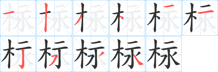 柡的笔画顺序
