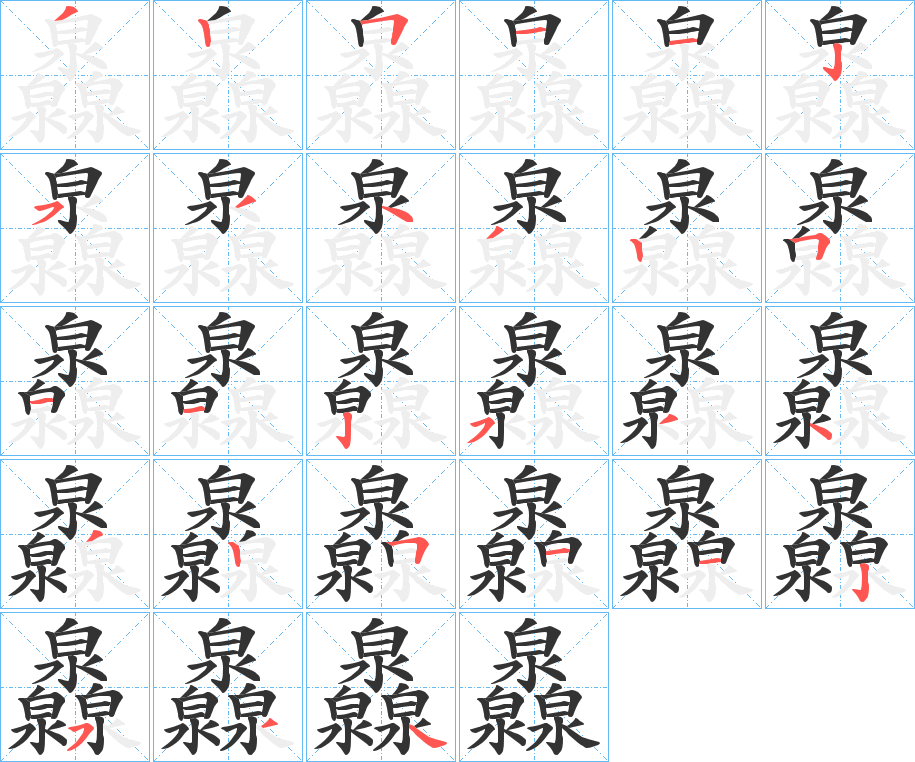 灥的笔画顺序