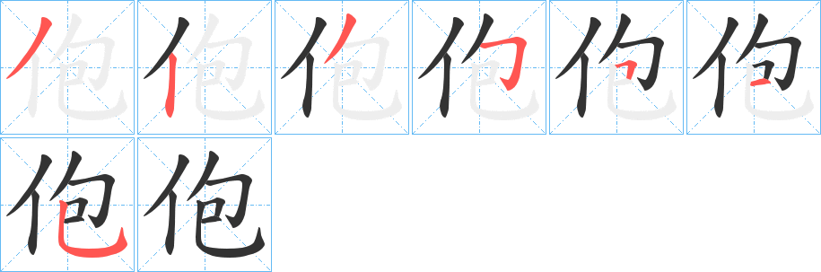 佨的笔画顺序
