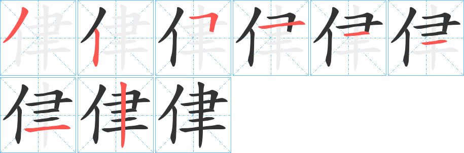 侓的笔画顺序