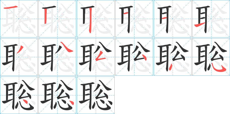 聡的笔画顺序