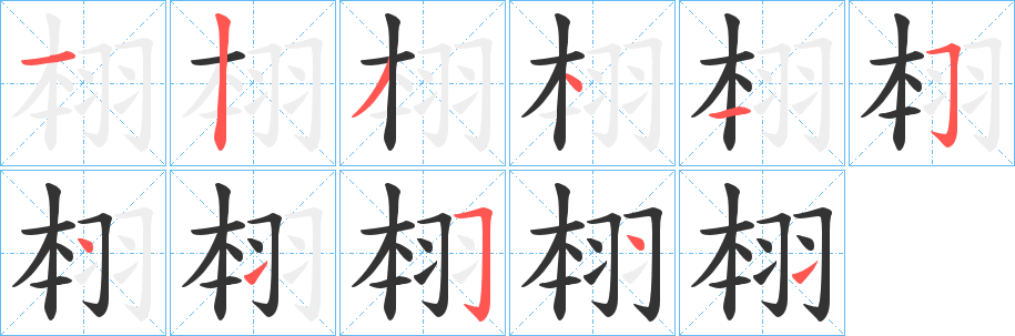 翉的笔画顺序