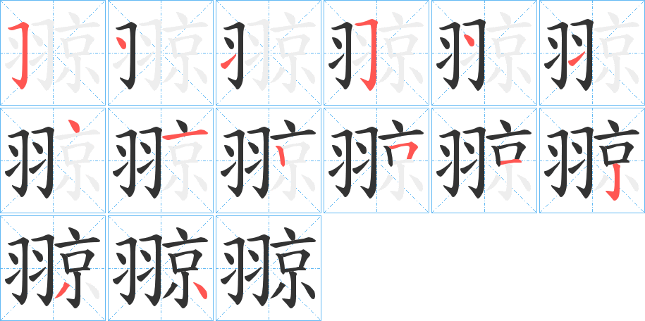 翞的笔画顺序