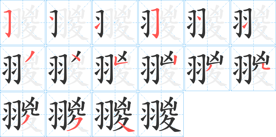 翪的笔画顺序