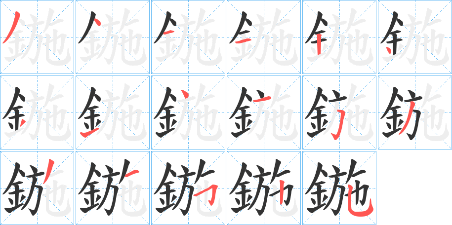 鍦的笔画顺序