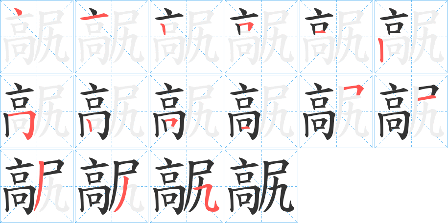 髛的笔画顺序