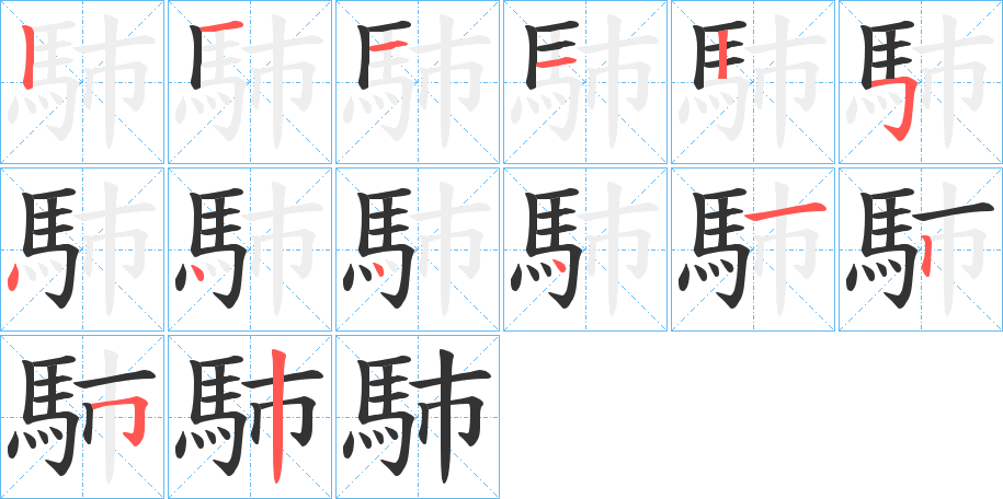 馷的笔画顺序