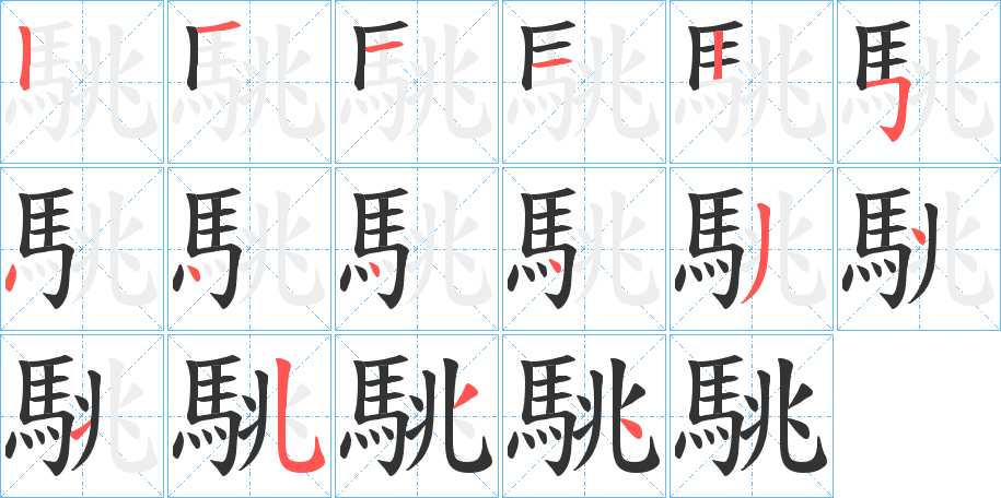 駣的笔画顺序