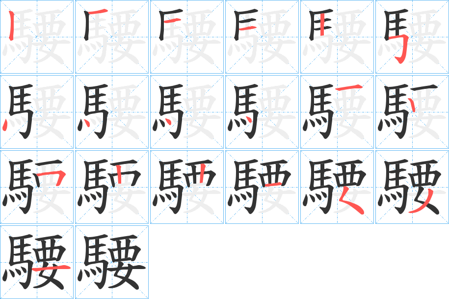 騕的笔画顺序