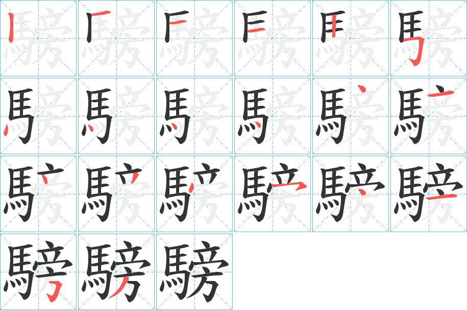 騯的笔画顺序