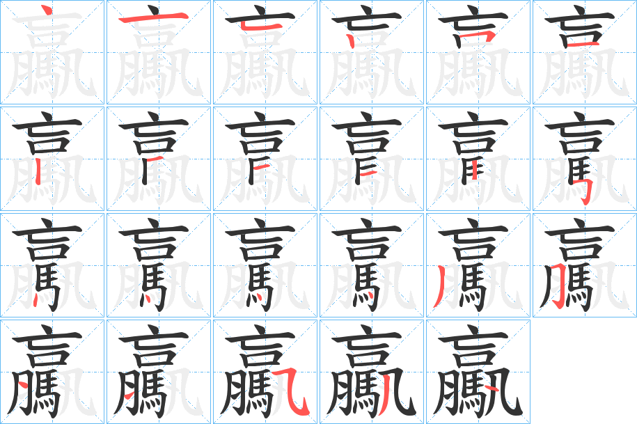驘的笔画顺序