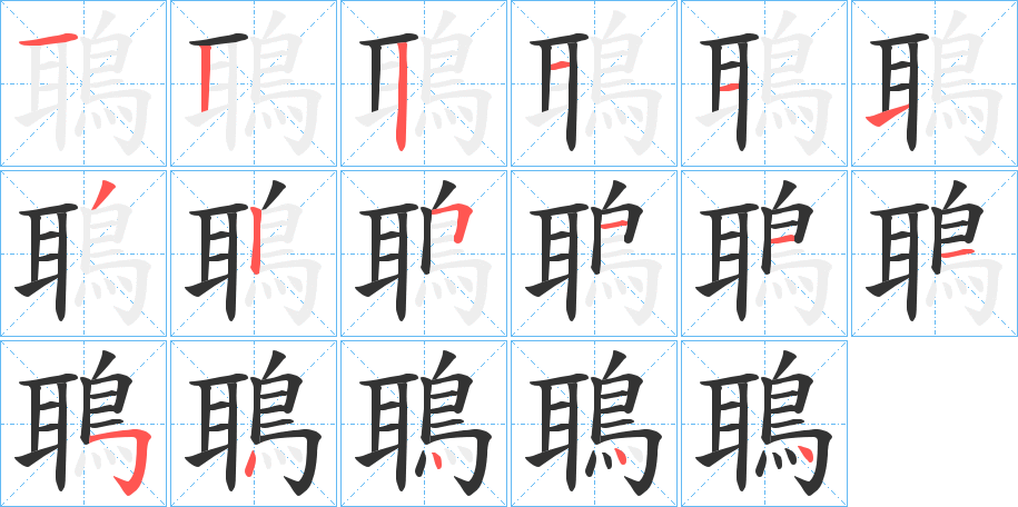 鵈的笔画顺序
