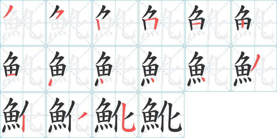 魤的笔画顺序