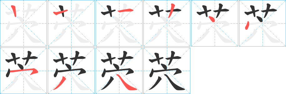 茓的笔画顺序