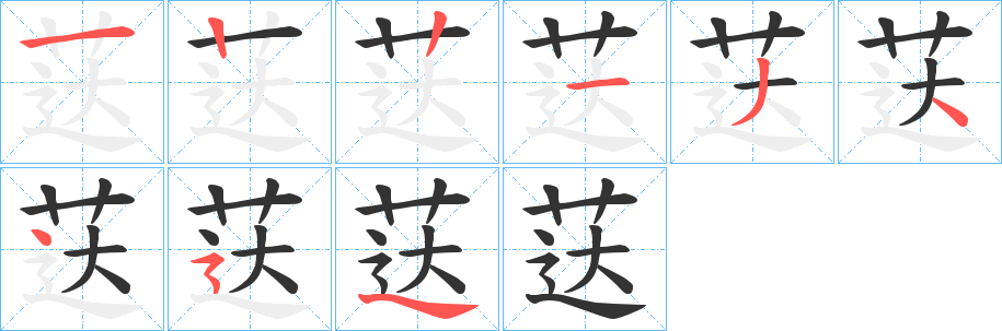 荙的笔画顺序