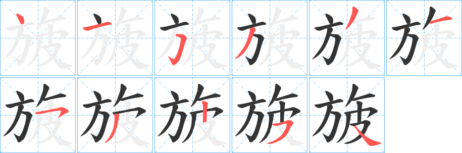 旇的笔画顺序