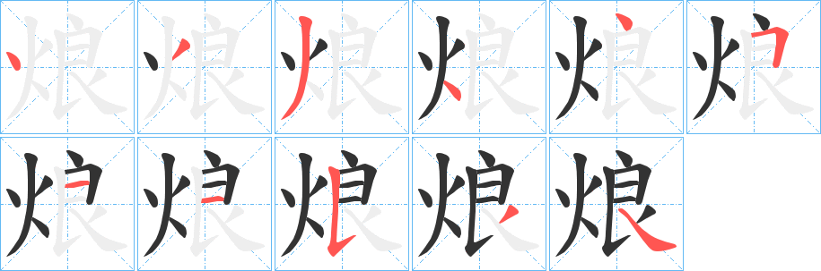 烺的笔画顺序