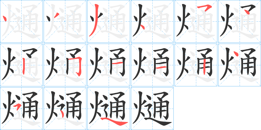 熥的笔画顺序