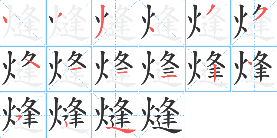 熢的笔画顺序