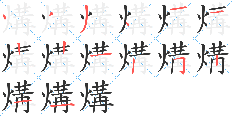 煹的笔画顺序