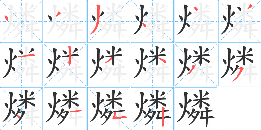 燐的笔画顺序