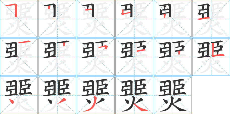 燛的笔画顺序