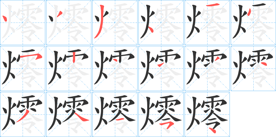 燯的笔画顺序