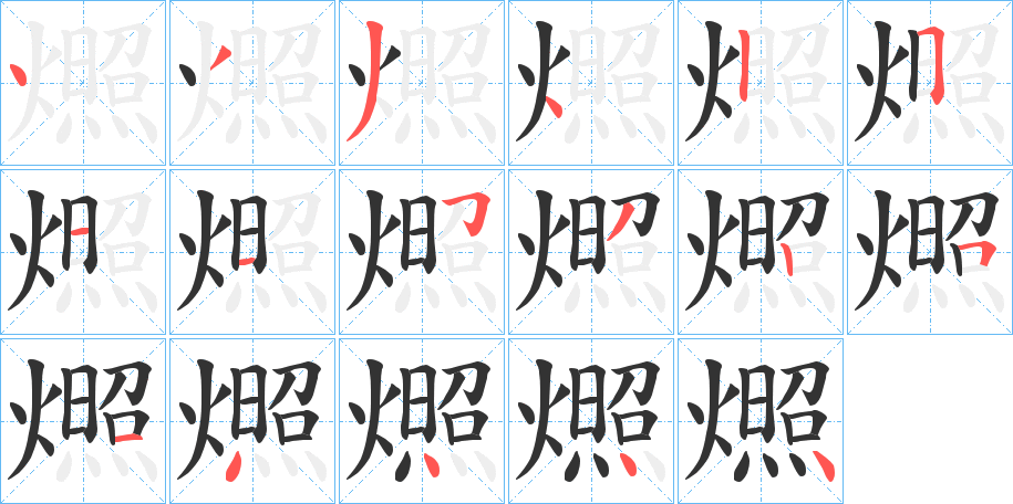 燳的笔画顺序