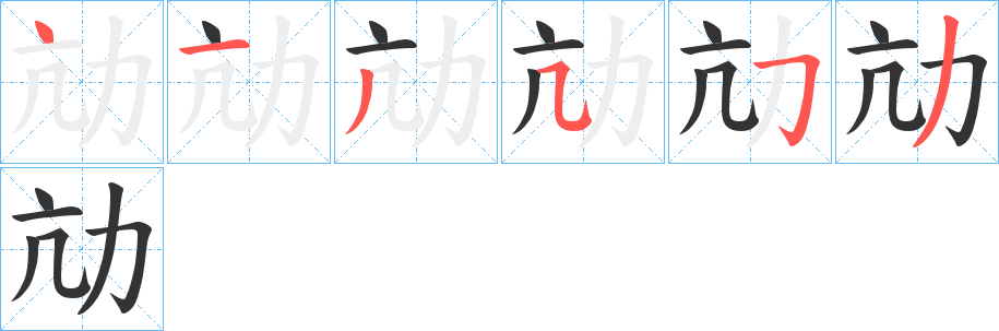 劥的笔画顺序