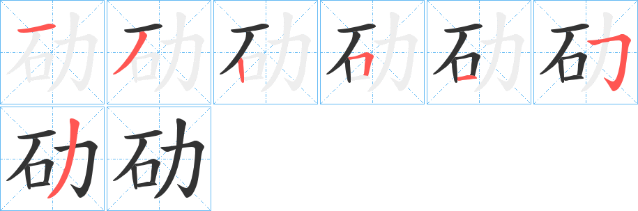 劯的笔画顺序