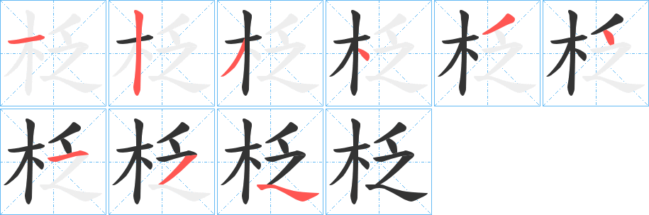 柉的笔画顺序