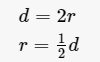 圆的半径和直径公式