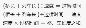 列车过桥问题公式