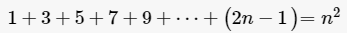 n个奇数和的计算公式